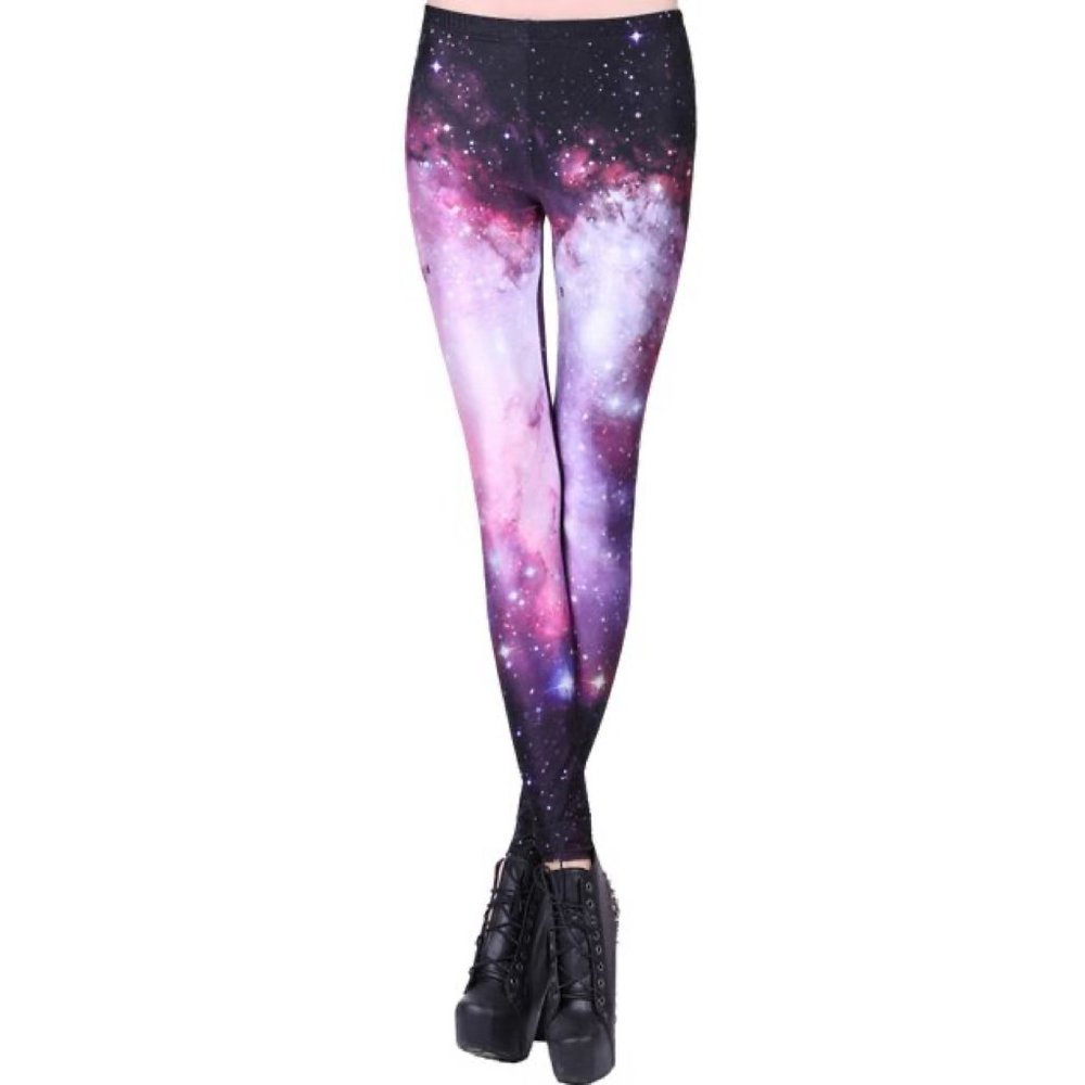 Galaxy Leggings Romwe Elastic Waist